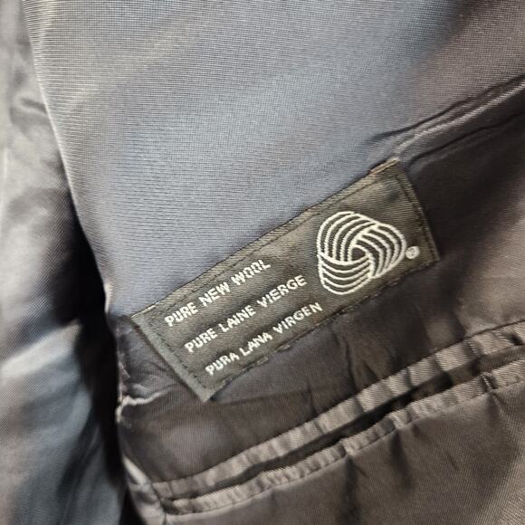 Vtg Ralph Lauren Polo University Men's Navy Blue 100% Wool Blazer Jacket Sz 42S - Picture 8 of 10